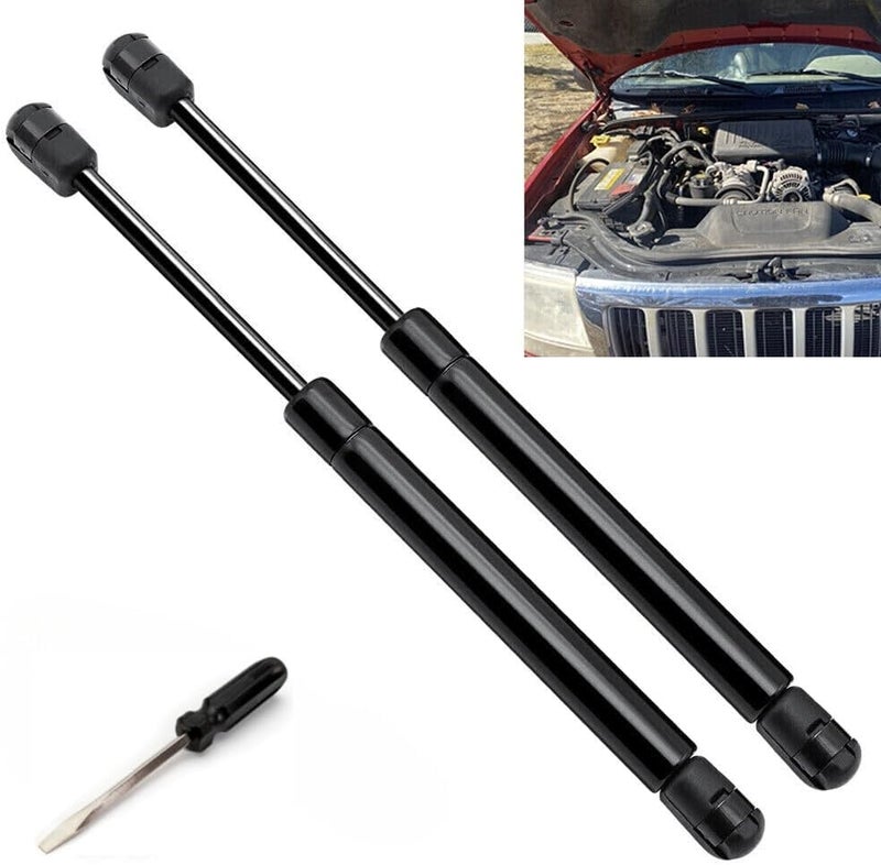 JSTEE Hood Lift Supports 4048 Compatible with Jeep Grand Cherokee 1999-2004 Struts Shocks Qty(2), with Screwdriver for Install - Image 1